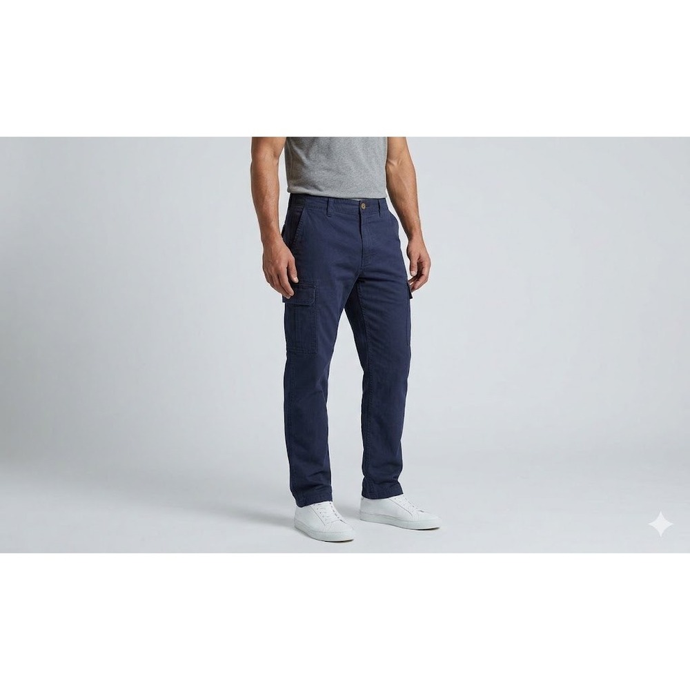LAPCO FR Cargo Work Pants Men 38x30 Navy Blue Flame Resistant CAT 2 Cotton Twill